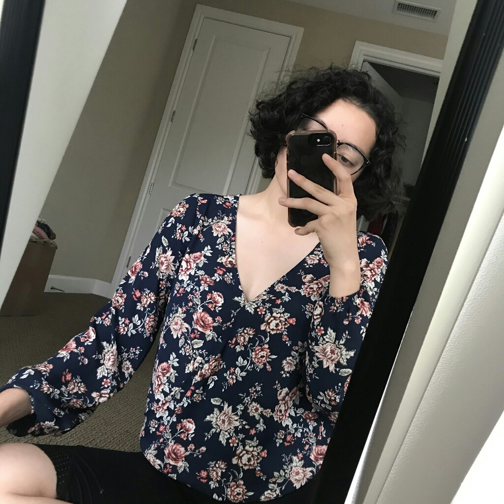 Forever 21 floral blouse